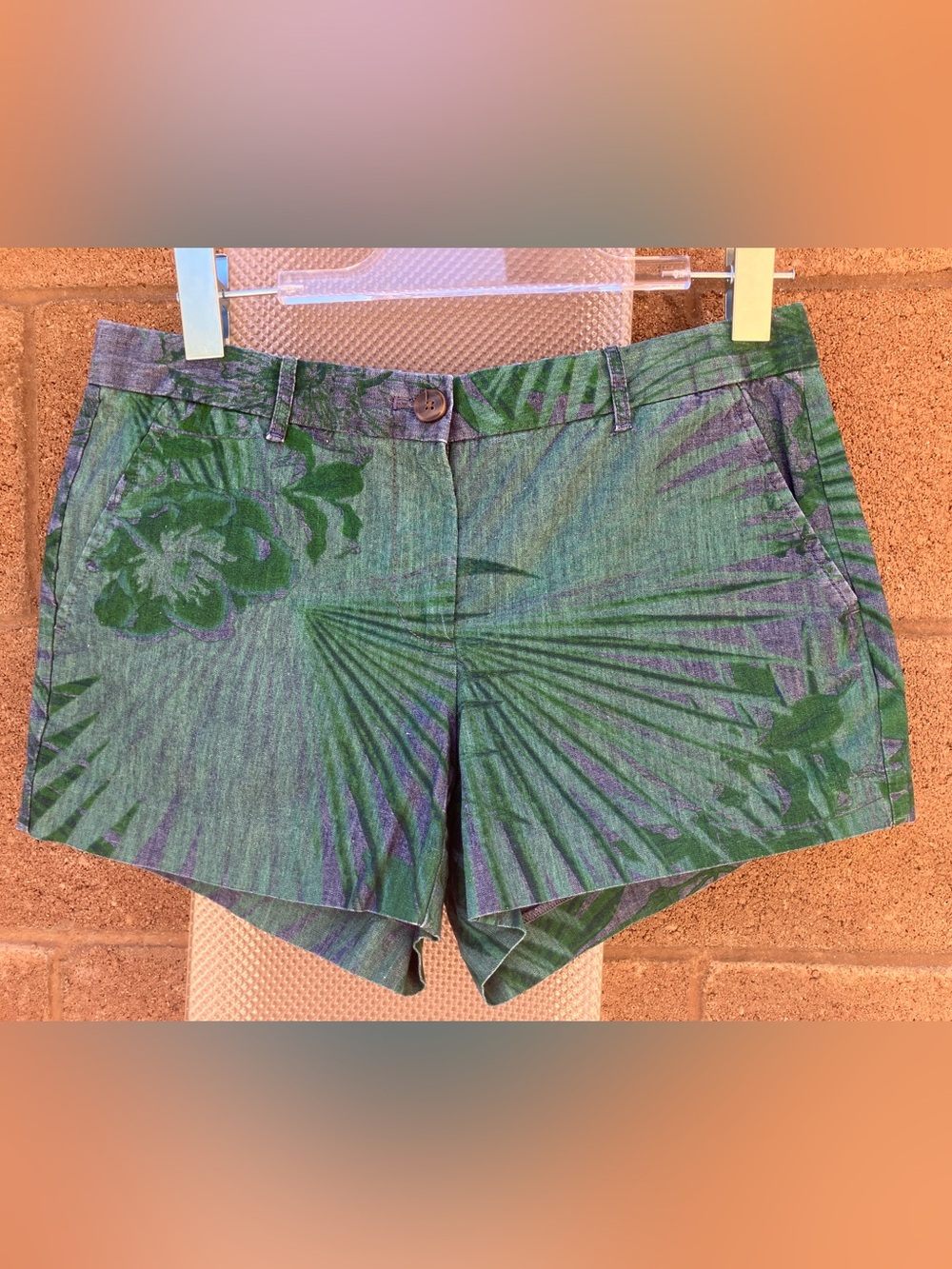 GAP Cotton Palm-Print Shorts